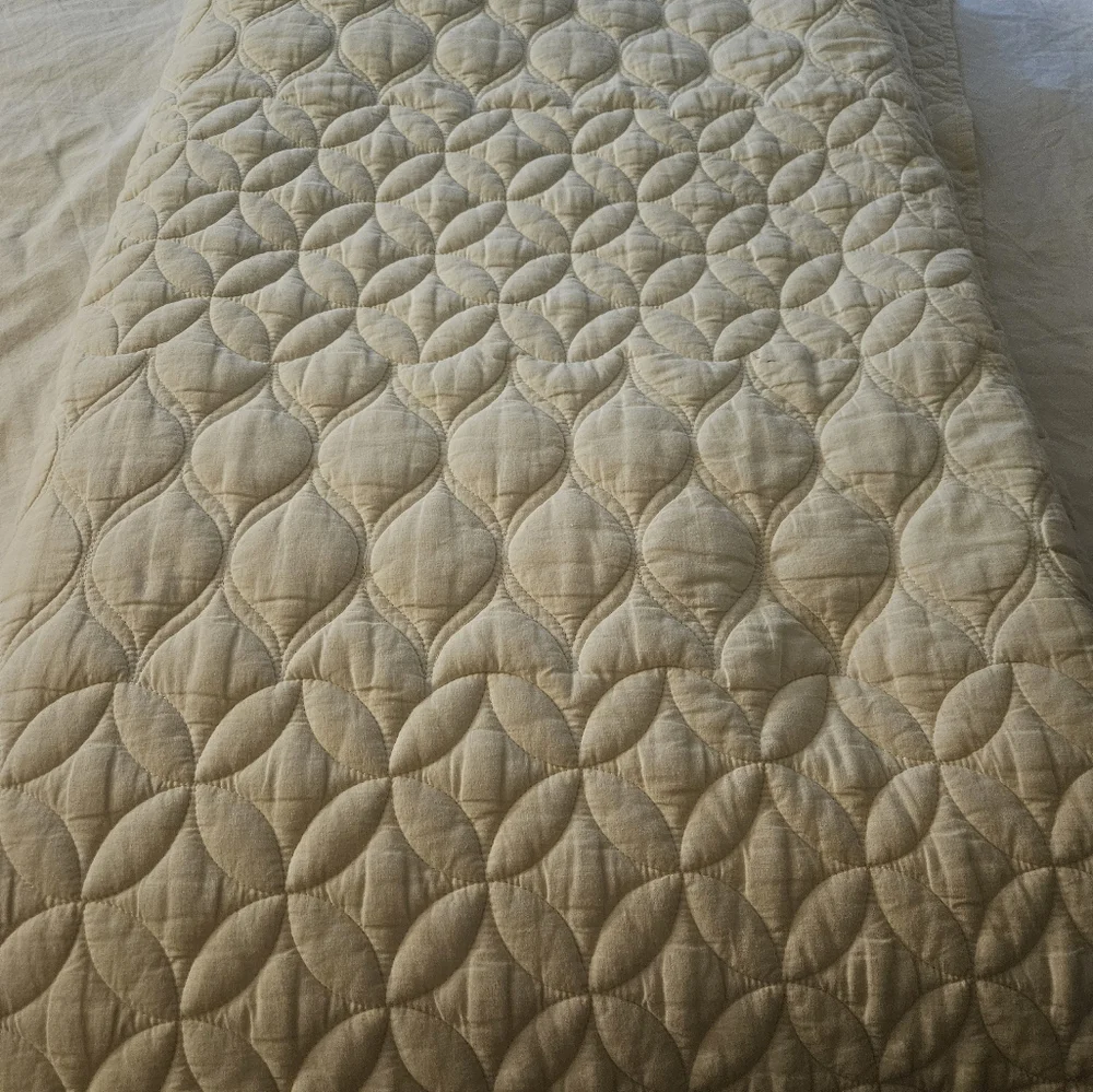 West Elm White Quilt
